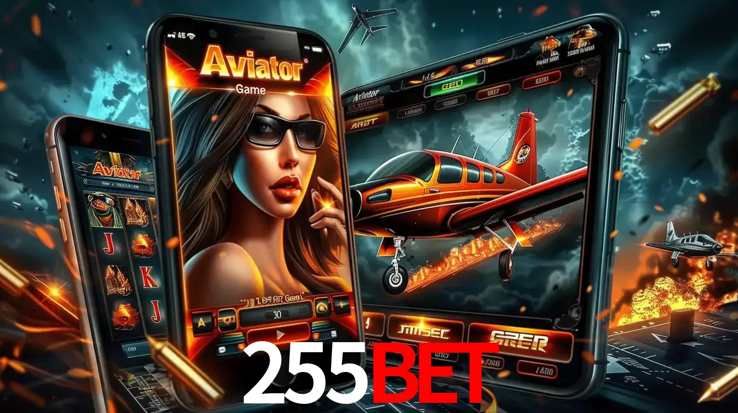 O popular jogo de apostas Aviator exibido em vários celulares e tablets, mostrando a interface emocionante e a ação de voo disponíveis para jogar agora no 255bet.